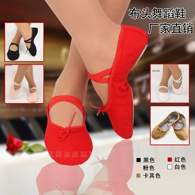 Балетки с тканевым носком, детская танцевальная обувь, женская балетная обувь с мягким дном, обувь с кошачьим когтем, многоцветная по желанию