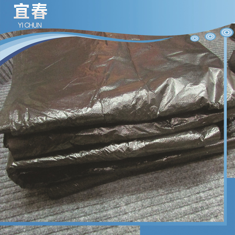 Plastic black disposable big garbage bag
