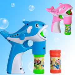 Large Music Automatic Dolphin Bubble Gun Kids Electric Bubble Machine Children Water Gun Best Selling Toy Wholesale