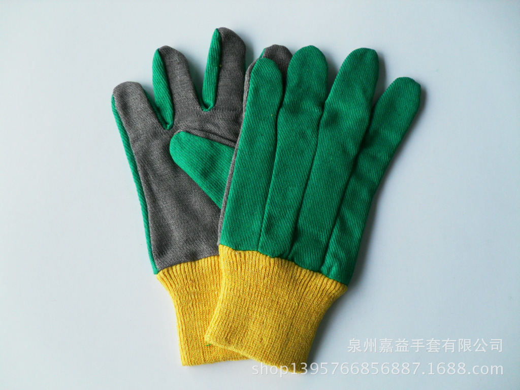 童装PVC喷胶花园手套