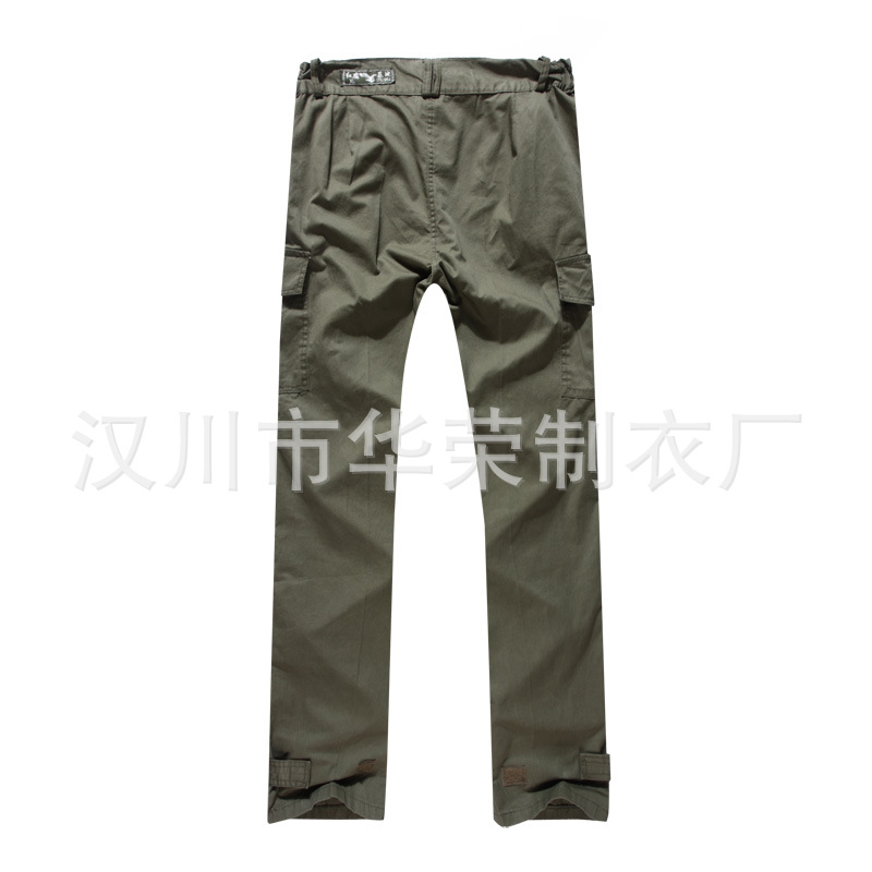 Spring Red Eagle Base pure cotton Quick drying pants Army green Training clothes outdoors Fishing suit Expand Casual pants One