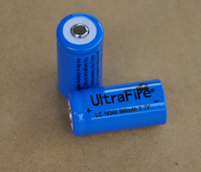 Batería de litio recargable CR123A LC16340 1200 mAh 3.6V, venta al por mayor