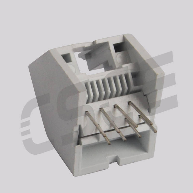 厂家供应RJ45 8P插座直插英式RJ45 PCB插座网络模块插座