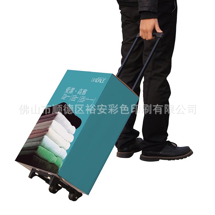 小户型沙发日式外包装纸箱 户外壓克力壁灯带轮滑动广告纸袋