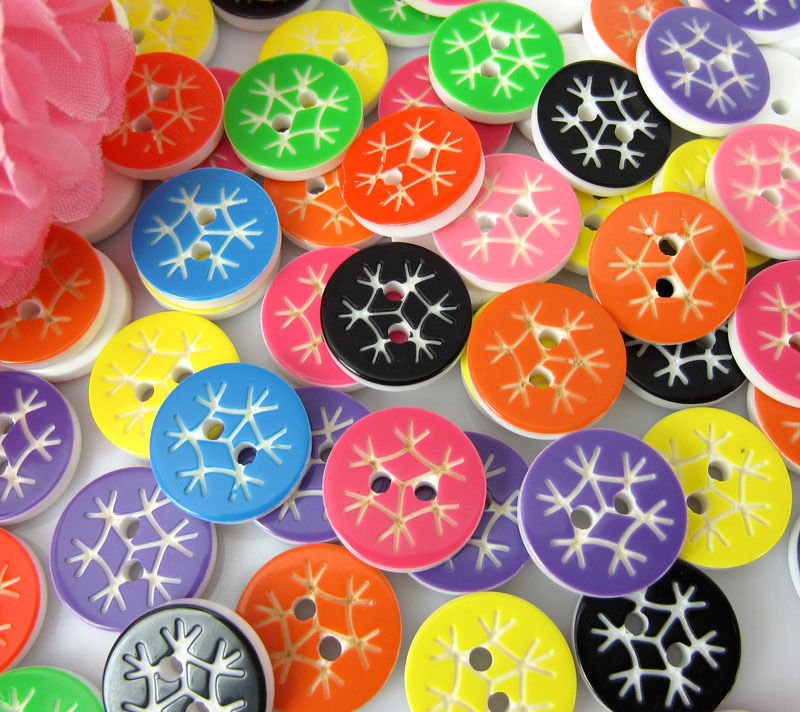 Wholesale children's buttons snowflake r...