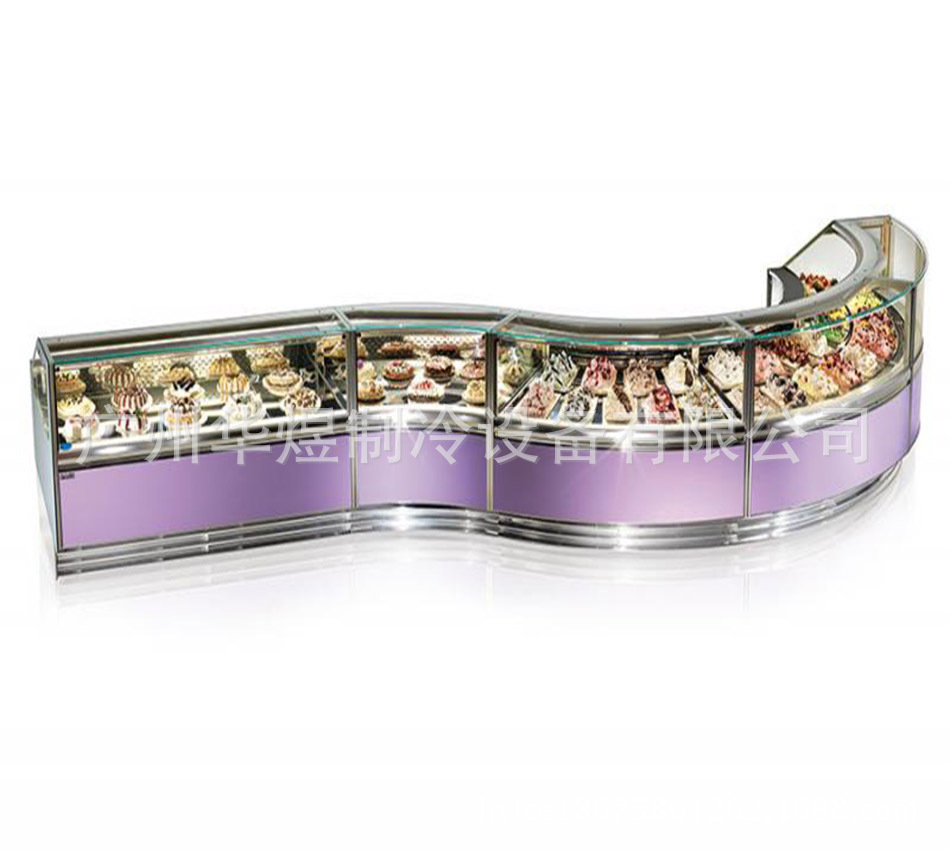 冰友售卖式冰淇淋展示柜冰棒雪糕冷藏冷冻柜商用转角冰淇淋柜