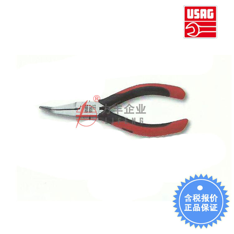 [含税]USAG乌沙克 长扁咀钳 钳口45度弯曲  015 LP
