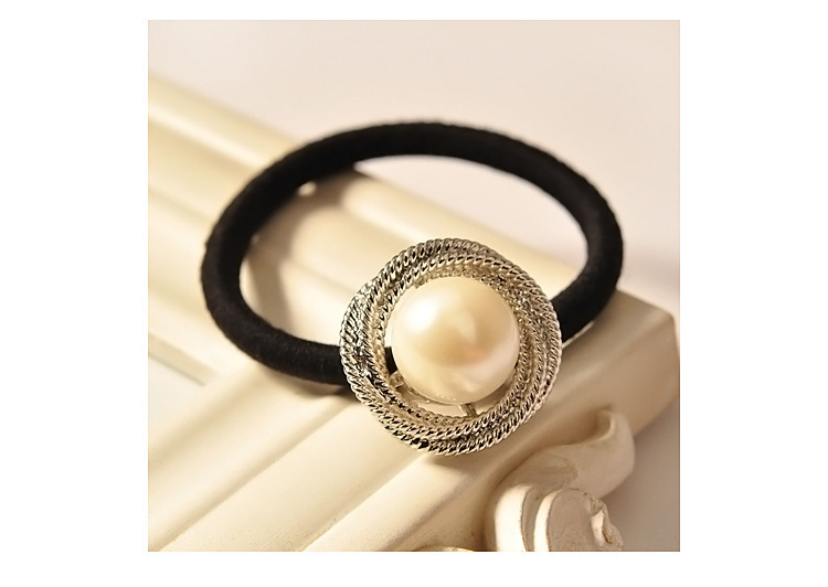 Camellia Hair Ring Alloy Flower Hair Rope display picture 1
