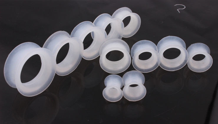 Silicone Ear Expander 4-25mm Wholesale Body Piercing Jewelry Soft Ear Tunnels Plug Stretcher detail image 9