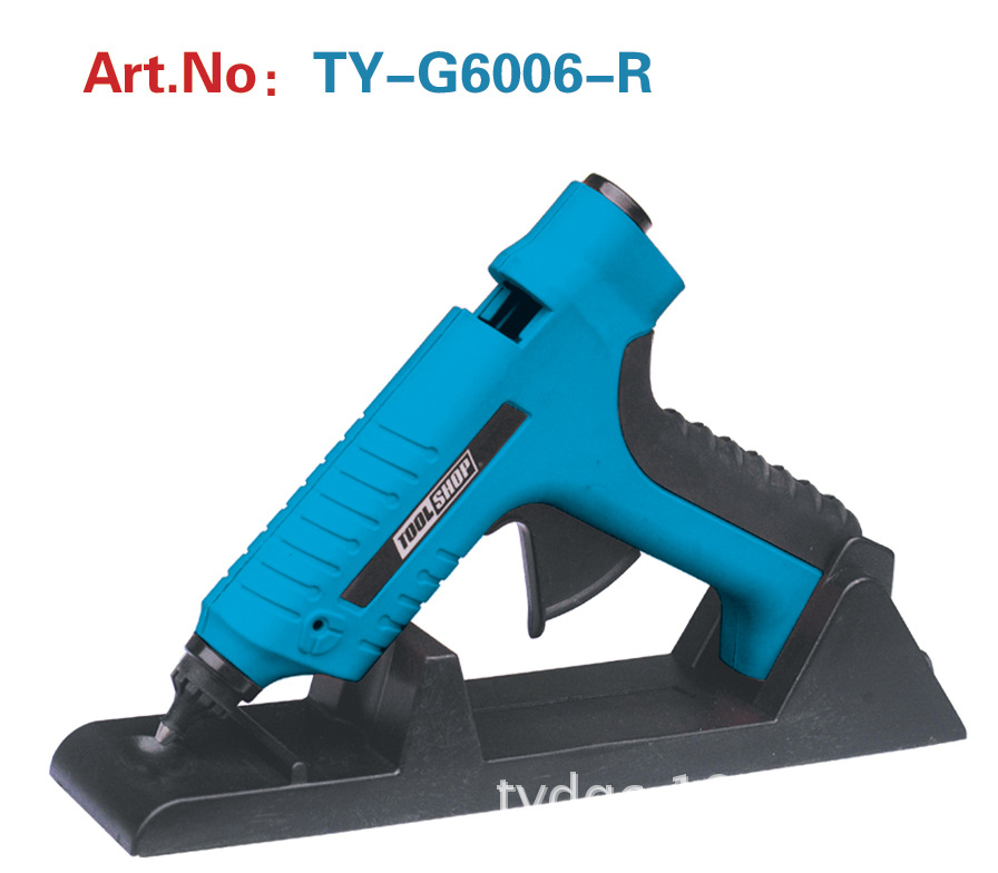 专业厂家 巴西认证 glue gun 包胶底座无绳热熔胶枪