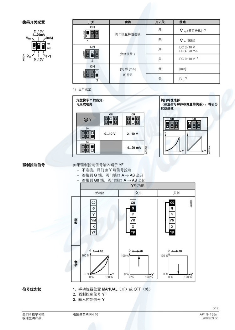 Siemens西门子 MXG461.40-20P 电磁阀三通比例蒸汽阀闸阀 西门子