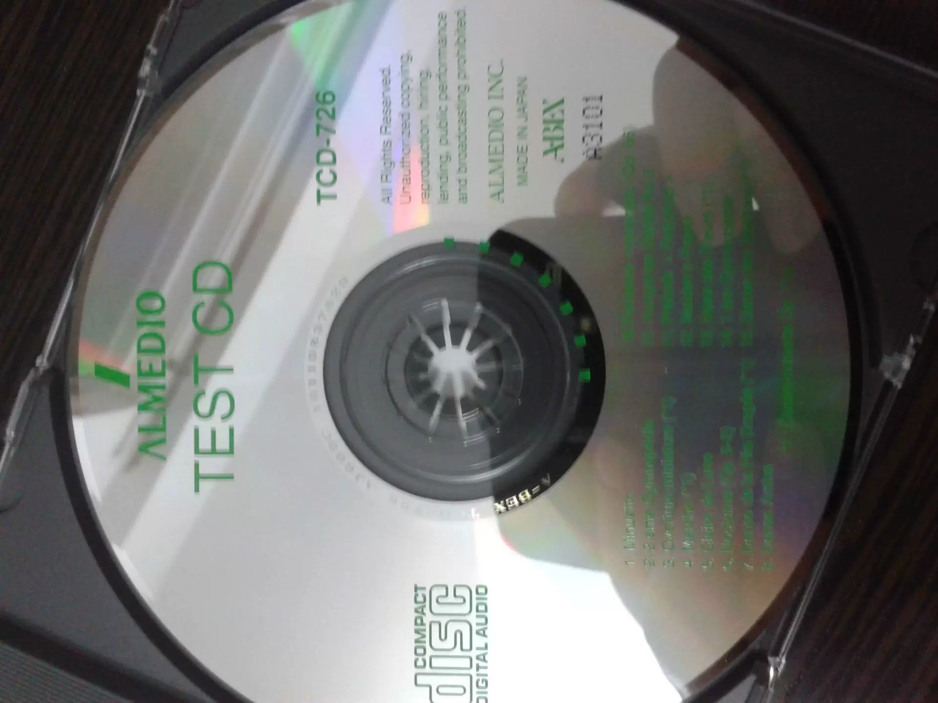 ABEX test disc