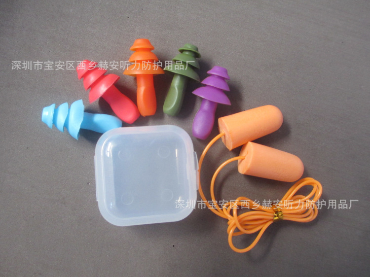 Noise-Canceling Earplugs, Multi-Color Mixed Wholesale, Slow Rebound, Good Quality, Ear Protection, Soft and Elastic, Portable, Professional Noise Reduction
