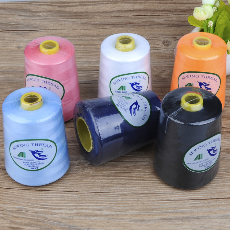8000码 100%高速硅油涤纶缝纫线 常规宝塔线 40s/2,20s/2,20s/3|ru