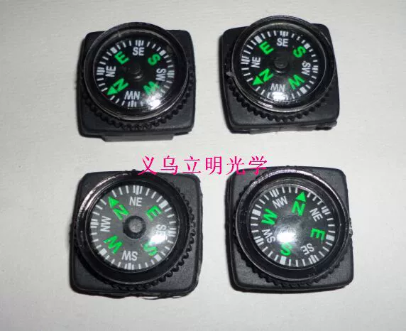 Оптовая продажа 20 мм декоративный резиновый набор компас фурнитура уличные аксессуары набор круглых пластиковых северных игл