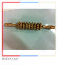 专业供应 带齿花九轮按摩器 旅游工艺品 耐用木制按摩器