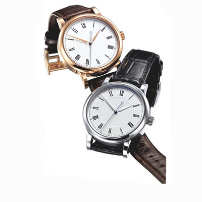 廠家推薦男女手表 真皮皮帶 羅馬數字情侶石英禮品對表