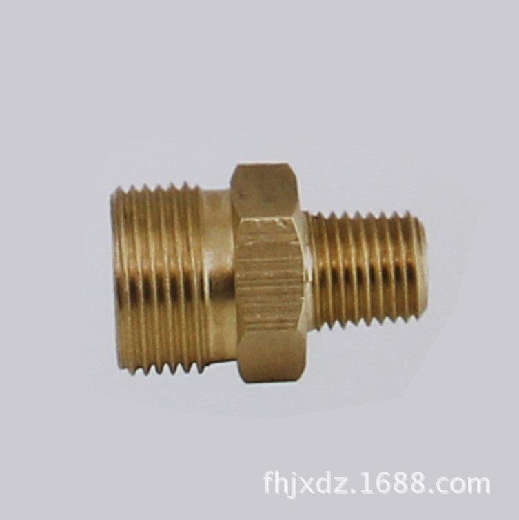 厂家供黄铜接头  五金件不锈钢黄铜接头 双头螺纹接头