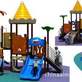 儿童城堡滑梯组合,欢乐的户外儿童乐园设施,小区/公园/广场滑滑梯