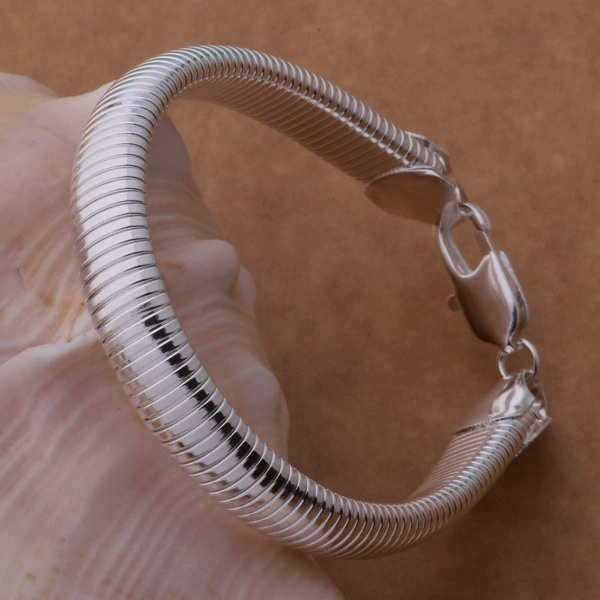 Серебряное модное серебряное браслет, аксессуар, пробная Sterling Silver 925, корейский стиль, городской стиль, оптом