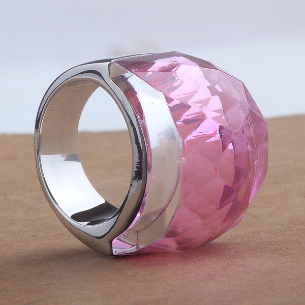 Anillos Con Incrustaciones De Cristal De Acero Titanio Para Hombres Y Mujeres Retro De Moda display picture 4