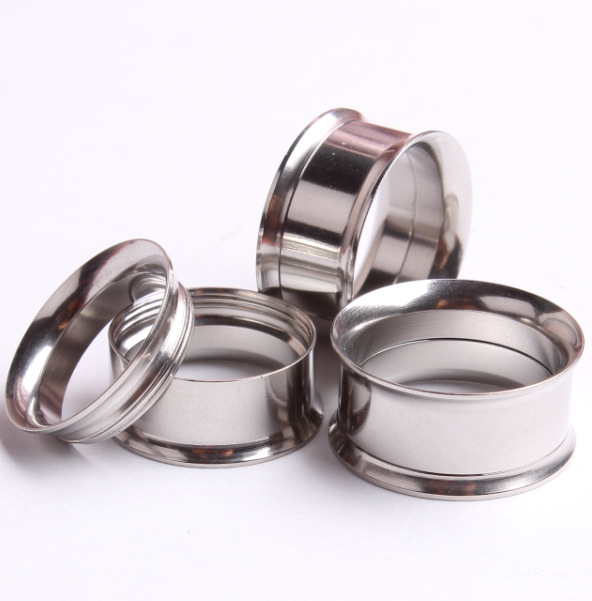 Titanium Steel Inner Spiral Silver Ear Expander Auricle Ear Plug Wholesale Body Jewelry detail image 7