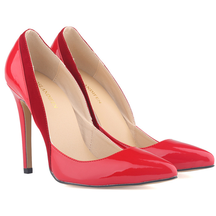 302-20 fashion OL sharp pointed ripe classic candy color high and shallow female naked single shoe