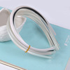 Crooked plastic headband, accessory, 0.8cm, wholesale