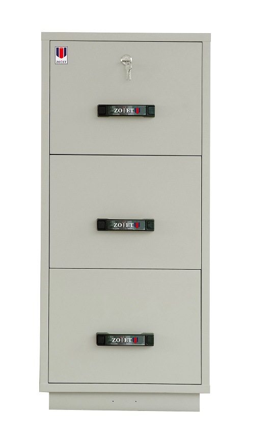 FHG-0130一小时防火防磁柜 3抽屉式防火防磁柜