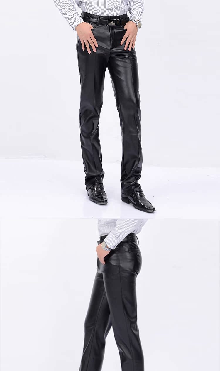 Pantalon cuir homme droit pour hiver - Ref 1494693 Image 18
