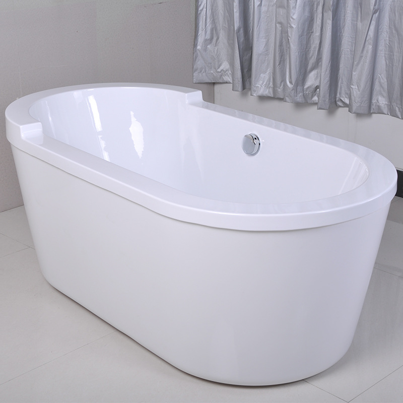 亚克力现代浴缸 成人独立式浴盆酒店家用洗澡盆厂家批发BA-8517