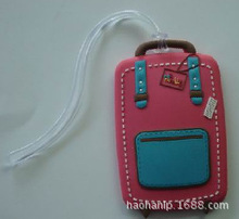 硬PVC行李牌 透明挂带行李吊牌 PVC挂牌 电压行李牌 可定制