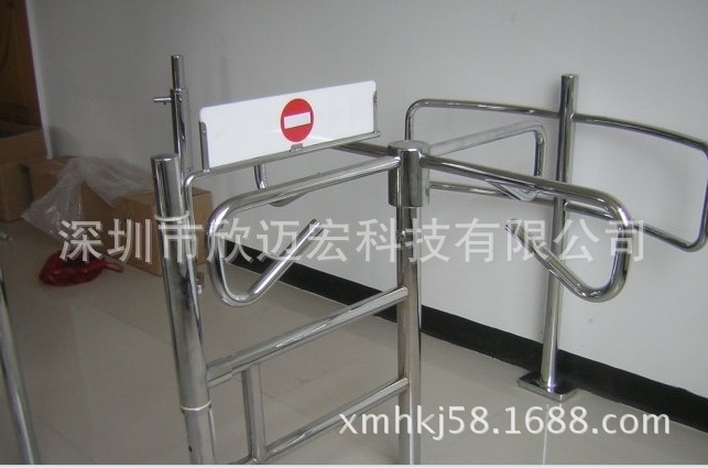 欣迈宏半高简易旋转闸车站超市人流手动单向出入口门