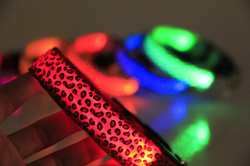 豹纹LED发光狗项圈 挺好品牌 (37)