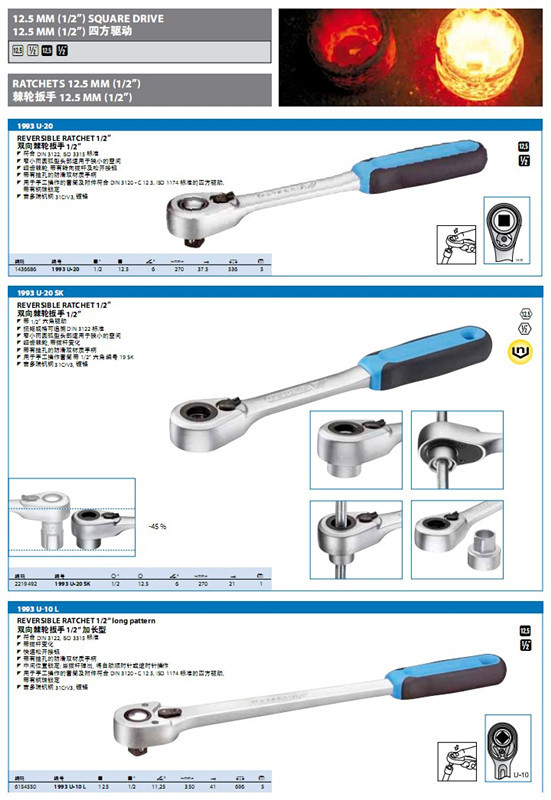 吉多瑞棘轮扳手12.5MM（1 / 2