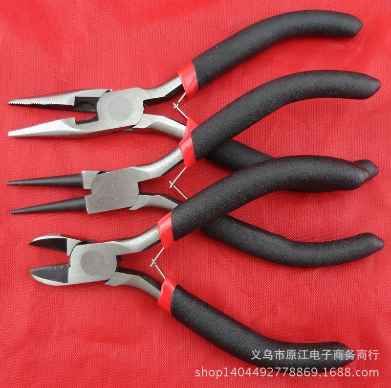 DIY饰品配件加工工具 手工钳子 迷你饰品钳 尖嘴钳有牙齿