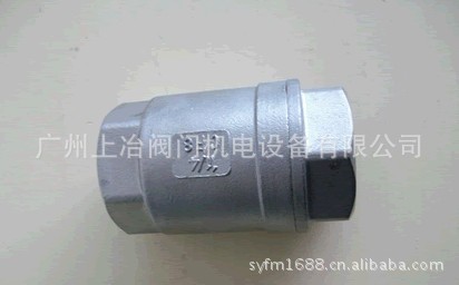 供应H12W不锈钢内螺纹立式止回阀200WOG-垂直管道安装