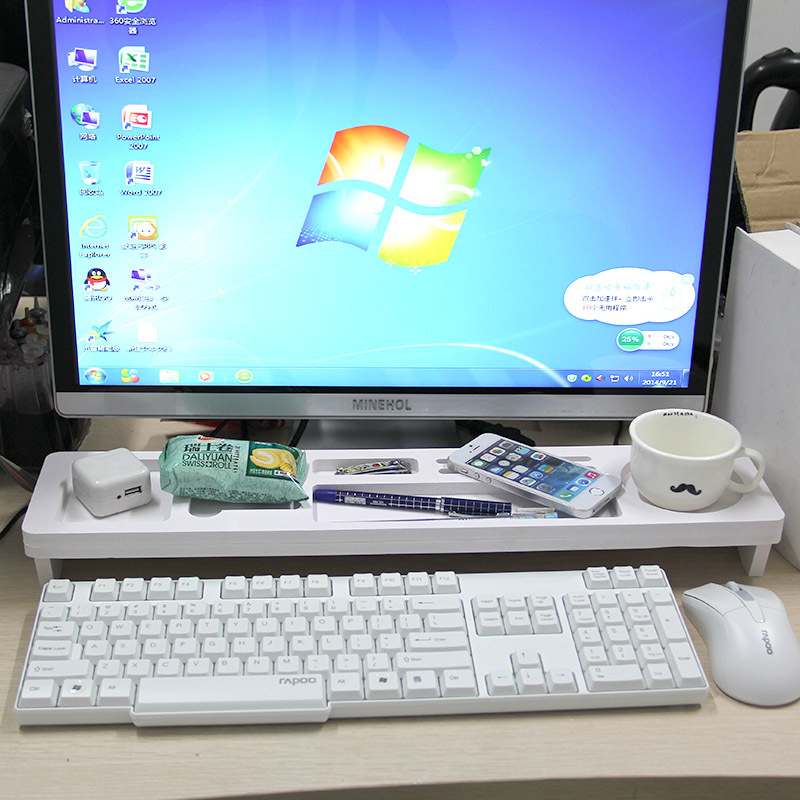 厂家供应桌面创意多功能键盘架整理架隔板置物架收纳整理家居用品