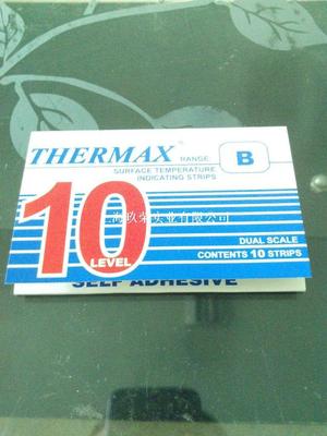 10格B型测温纸 10、B测温纸 英国thermax测温纸 ！|ms