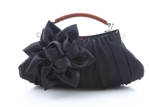 Princess sweet satin flower banquet bag handbag bridal bag dress bag cheongsam women's bag hand bag