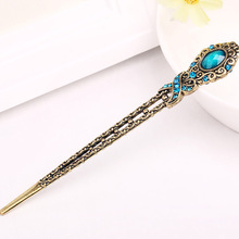 东丰发簪批发 仿古青铜发簪 水钻蝴蝶发钗 复古发饰头饰混批