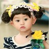 Children's wig, headband, hair accessory, bangs, helmet, Korean style