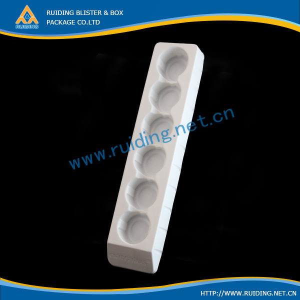 高档次植绒托盘 环保ps吸塑 白色tray 江门生产厂家