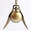 Harry Potter's Golden Flying Thief Kui Di Necklace Vocal Betal Ball Pocket Wing Big Wing Manufacturer Direct Sales