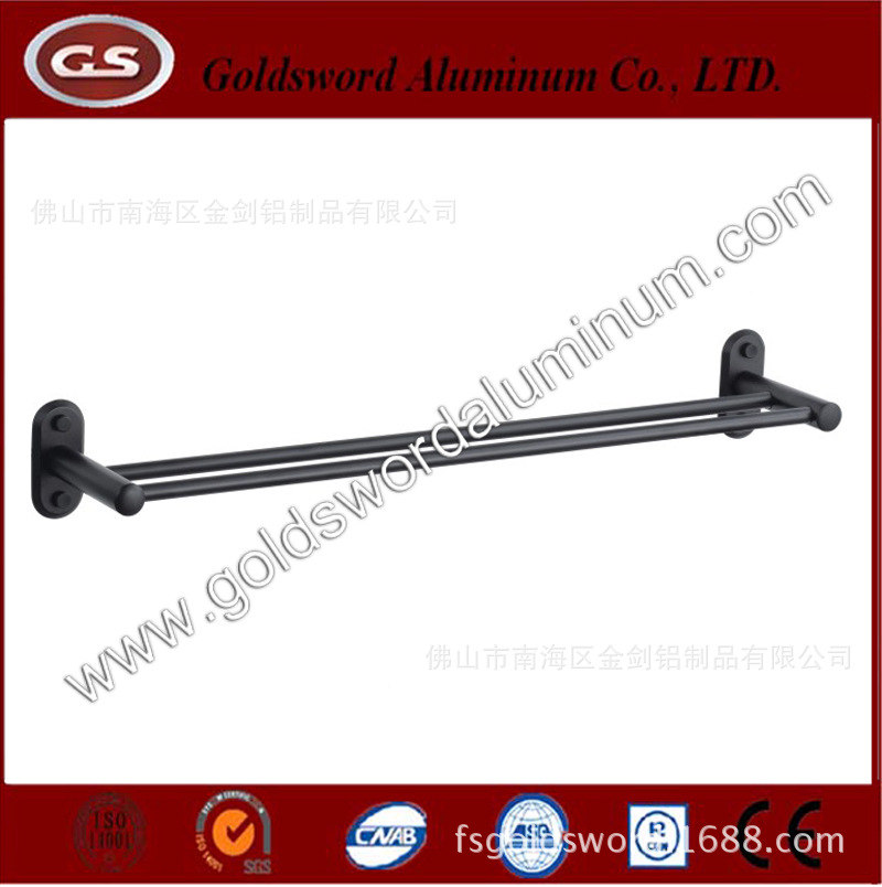 8802啞黑雙桿毛巾架