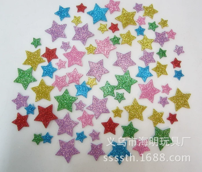 Материалы ручной работы для детского сада, ручная работа, детская ручная работа, размер клея, смешанный золотой порошок, патч из ЭВА