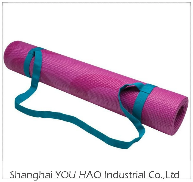 Прямые поставки с фабрики синий Фитнес Скакалка Коврик Ремень Йога коврик Привязка веревка ремень двойного назначения стрейч ремень Йога липучка