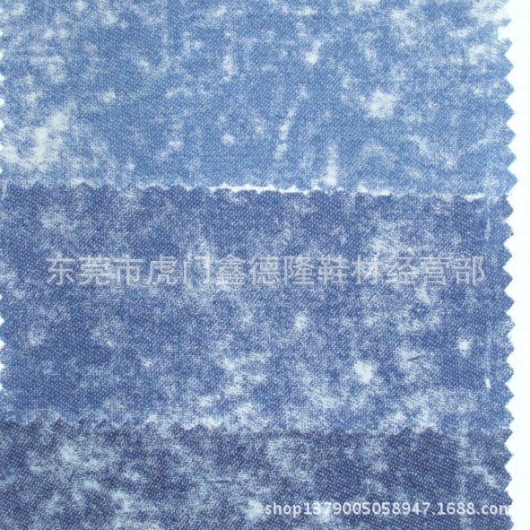 MB112怀旧洗水扎花牛仔布适用帽子服装面料鞋材面料