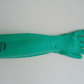 加长加厚诺斯NORTHLA258绿色无衬丁腈防化手套 耐酸碱/耐油 耐磨