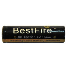 18650BestFire2600毫安尖头3.7V锂电池长续航便携高容量可充电